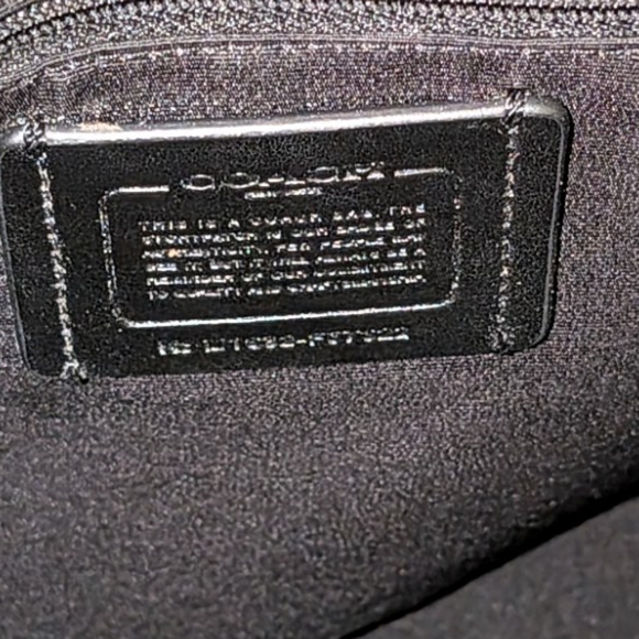 Coach Pink and Black Floral Leather & Canvas Satchel & Bonus Cherry Charm - Picture 14 of 16